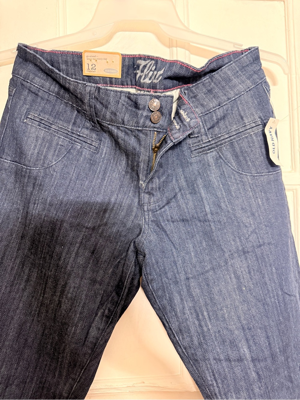 Old Navy Women’s Skinny Jeans in Dark Blue Denim